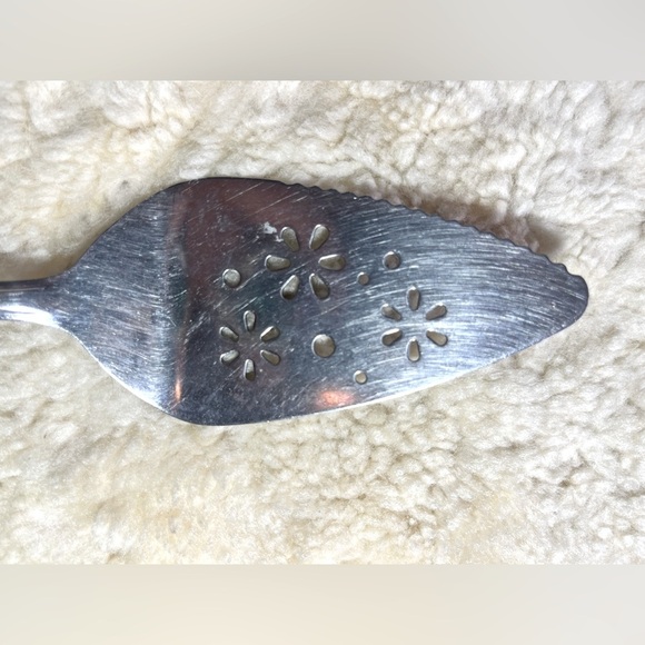 Ekco EKS7 Stainless Pie Server Glossy USA Chevron Geometric Center Flatware 10” - Picture 4 of 5